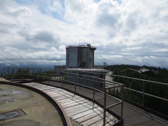 The abandoned Air Force radar station on East Mountain