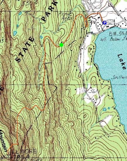 Topographic map of Elmore Mountain - Click to enlarge