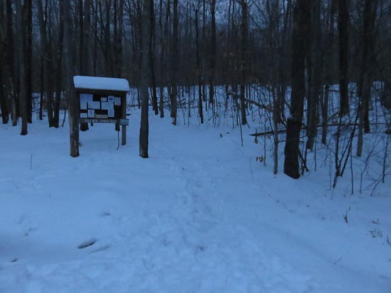The Gile Mountain Tower Trail trailhead
