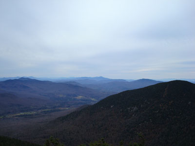 Looking southwest toward Mt. Mansfield from the Jay Peak summit - Click to enlarge