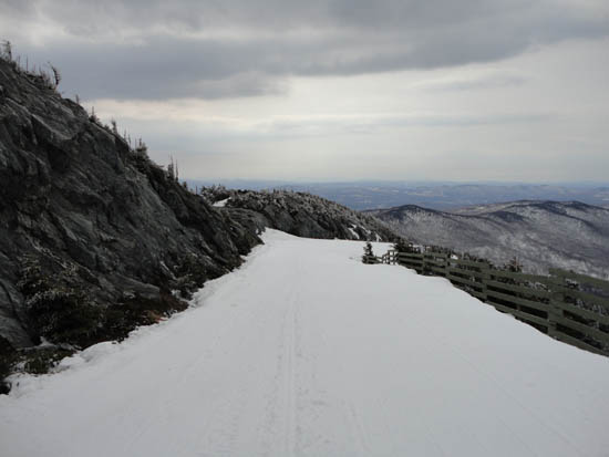 Looking down the Vermonter ski trail