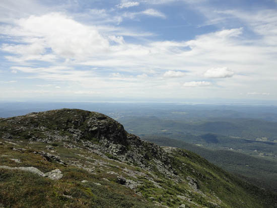 Looking toward Lake Champlain from Mt. Mansfield - Click to enlarge
