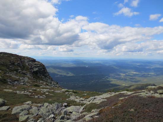Looking toward Lake Champlain from Mt. Mansfield - Click to enlarge