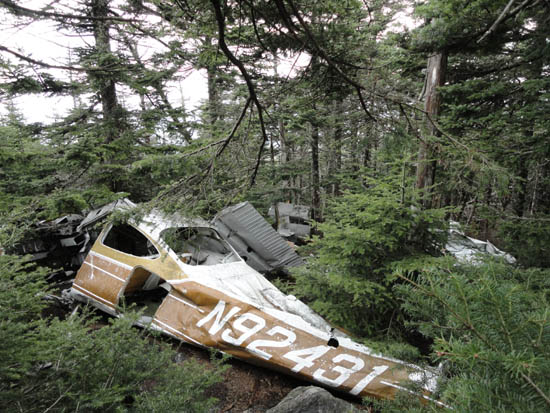The plane crash near the summit of Mt. Abraham