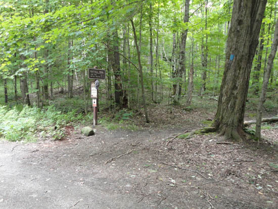 The Battell Trail trailhead