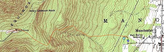 Topographic map of Mt. Equinox