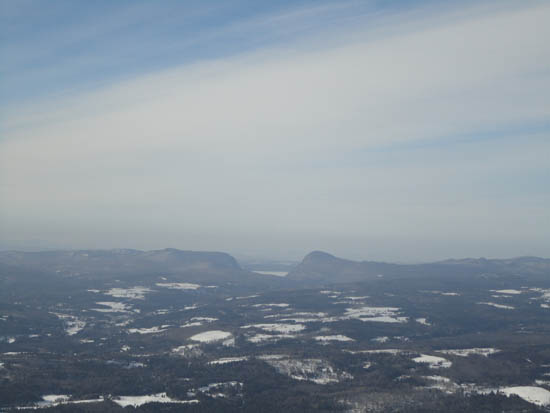 Mt. Pisgah (right) as seen from Burke Mountain