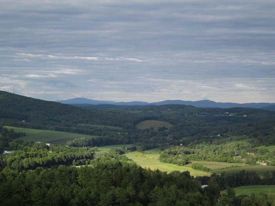 Looking toward New Hampshire from the south peak of Mt. Tom - Click to enlarge