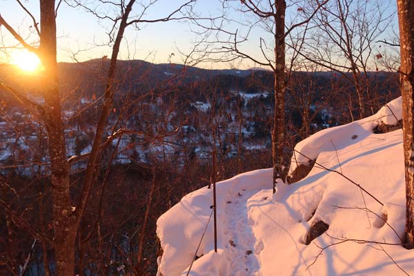 The upper Faulkner Trail
