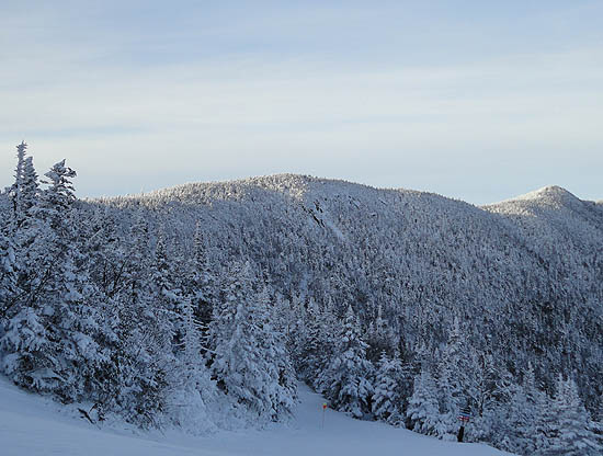 Nancy Hanks Peak as seen from the Jester ski trail