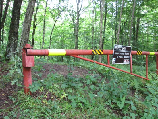The gate on snowmobile corridor 7