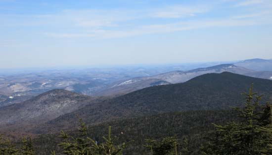 Smith Peak (left) as seen from Killington Peak