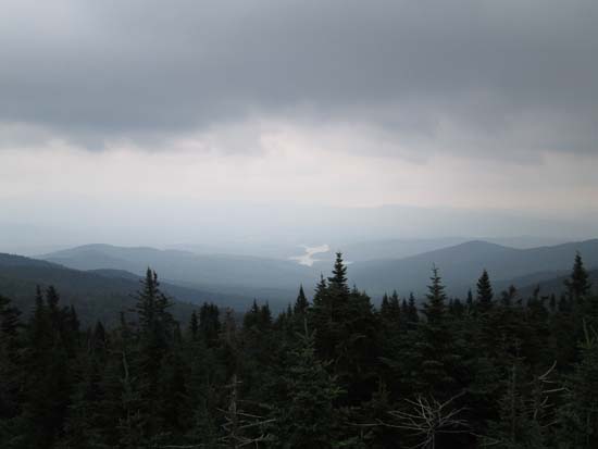 Looking southeast at the Waterbury Reservoir from the Vista Peak observation tower - Click to enlarge