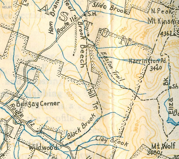 1934 AMC map of the Beech Hill Trail
