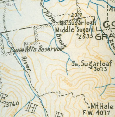 1934 AMC map of Mt. Hale