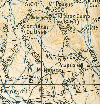 1934 AMC map of Mt. Mexico