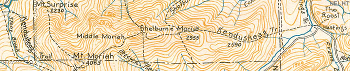 1934 AMC map of Mt. Moriah