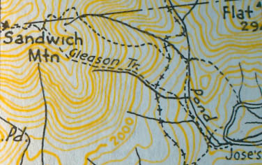 1960 AMC map of the Gleason Trail