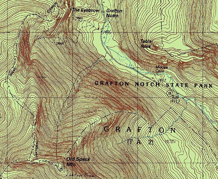 1984 USGS map of Old Speck